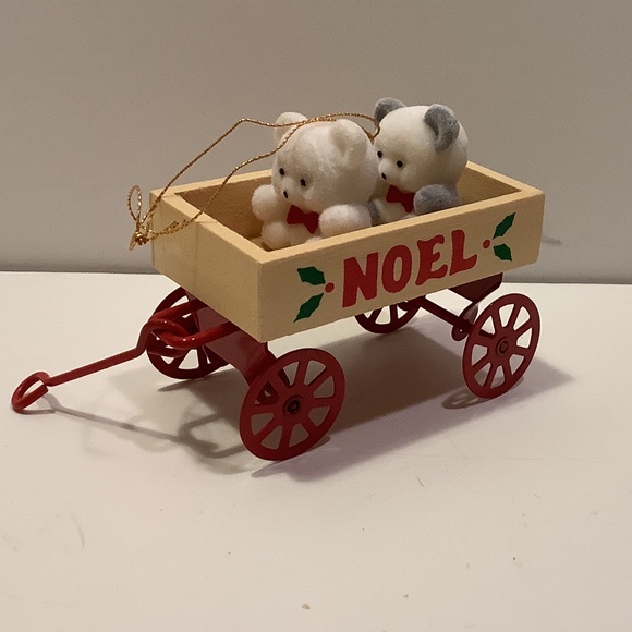 Avon Holiday Vintage Avon Teddy Bear Ornaments Two In Set Poshmark